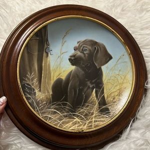 Vintage 1989 Command Performance - The Weimaraner Dog Decorative Plate